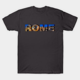 Rome Colosseum letters T-Shirt